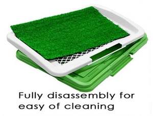 子犬トイレグラスマット犬トレーナー屋内おしっこパッドトレーニングパッチ - Product Image 3