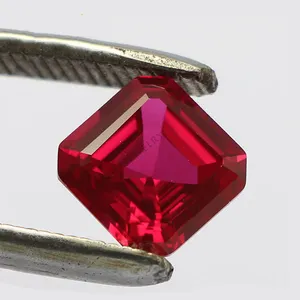 Giá nhà máy 5 ruby tổng hợp ruby octangle cắt ruby và hạt ngọc