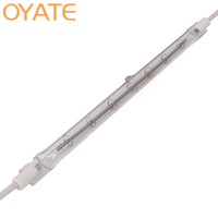 Lampe de fusion infrarouge au quartz 430 mm, tube chauffant halogène 90 V 300 W pour unité de fixation d'imprimante à rayons X