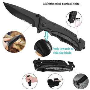 Kongbo Outdoor <span class=keywords><strong>Survival</strong></span> Gear Tool con pulsera de supervivencia, cuchillo plegable, brújula, kit de supervivencia de emergencia - Product Image 3