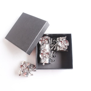 Bagues <span class=keywords><strong>de</strong></span> serviettes en métal motif floral 3D, 1 pièce, décoration <span class=keywords><strong>de</strong></span> Table pour serveur, fête <span class=keywords><strong>de</strong></span> mariage - Product Image 5