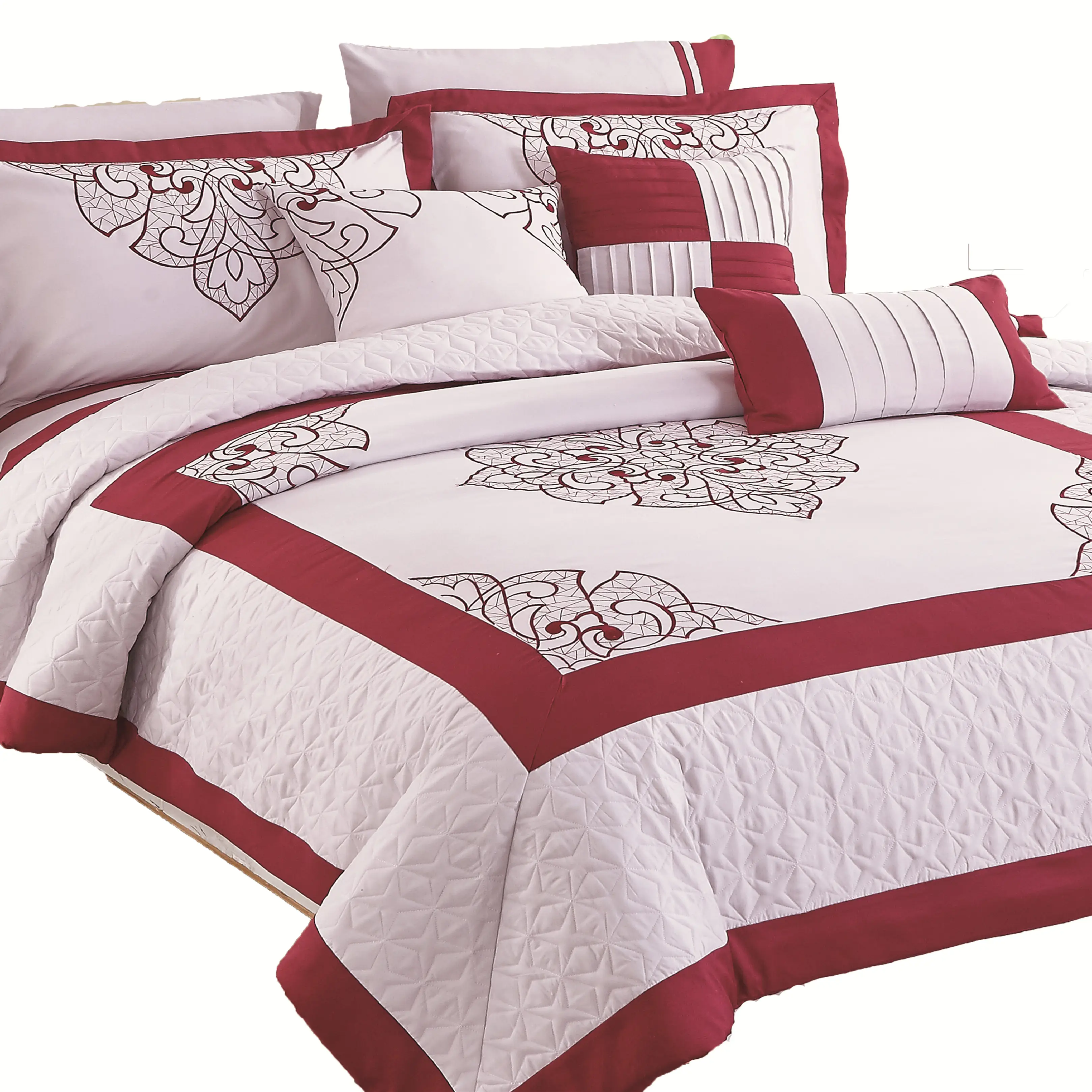 KOSMOS Giường Sợi Nhỏ Thêu Ren Giường Comforter