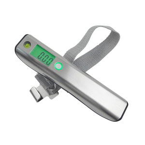Durevole Mini Elettronica Dei Bagagli Con Nastro di Misurazione 50 kg/10g argento Scala Portatile - Product Image 3