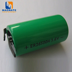 ER26500แบตเตอรี่ลิเธียมไทโอนิลคลอไรด์3.6โวลต์พร้อมขั้วหัวแร้ง9000มิลลิแอมป์แบตเตอรี่ Li-SOCl2สำหรับรีโมทคอนโทรลขนาด <span class=keywords><strong>C</strong></span> - Product Image 5