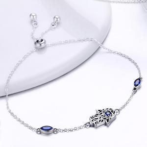 Mode einfache s925 Sterling Silber Armband Haustier Diamant verkrustete Palme schrumpfen Damen Armband SCB076