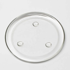 Libero rotondo di Vetro Piastra di Supporto di Candela Pilastro - Product Image 2
