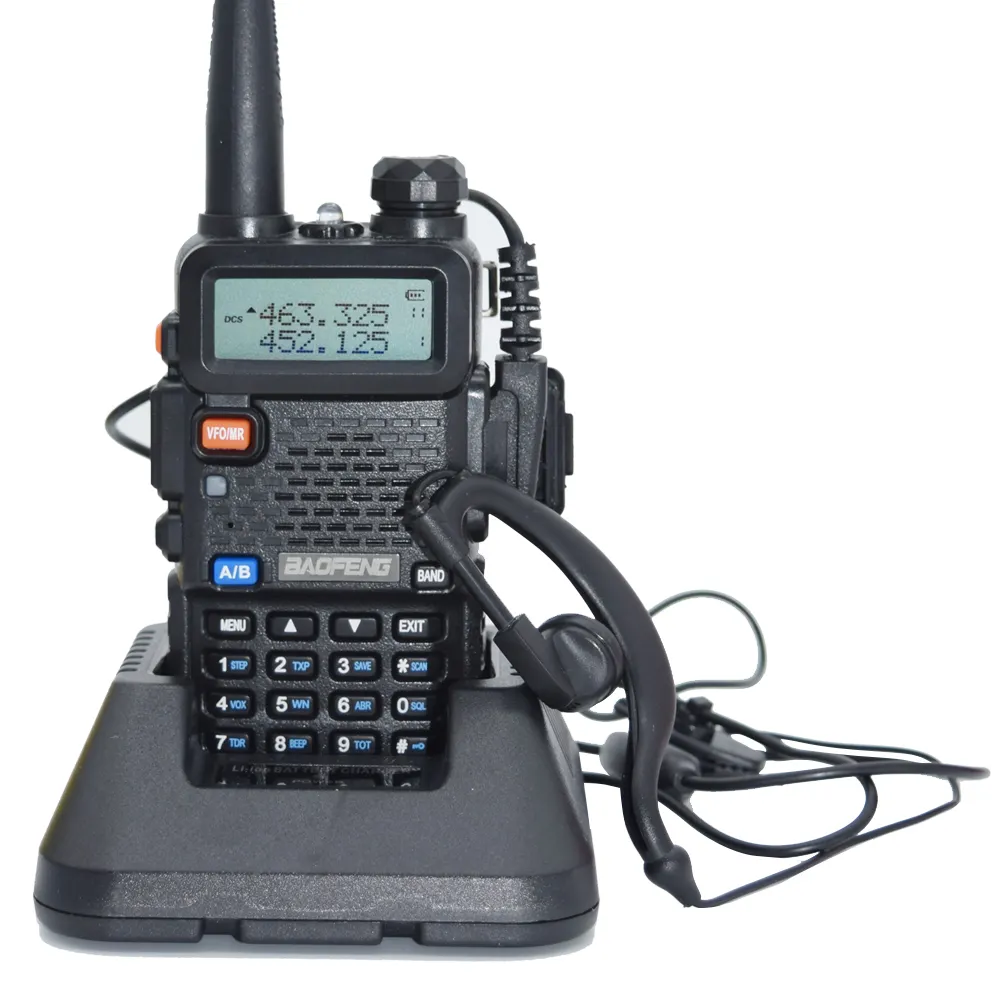 2024 CE FCC MSDS лучшая покупка Hands Free Baofeng UV-5R 5-километровая рация Двухдиапазонная портативная 2-сторонняя радиостанция UV5R