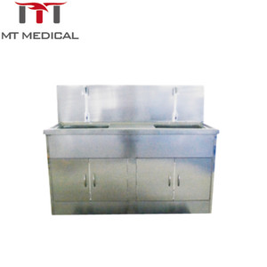 Acero inoxidable médico lavado a través de para uso del Hospital de acero inoxidable quirúrgico lavabo con Sensor grifos y dispensador de jabón - Product Image 2