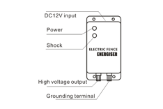 Energizador de valla eléctrica <span class=keywords><strong>para</strong></span> jardín y granja, 0,5 Julios, gran oferta - Product Image 5