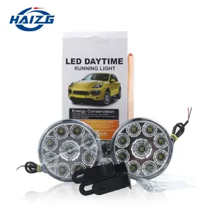 รถ led วิ่งกลางวัน 9smd auto part led ไฟหน้ารถหมอกไฟหน้า