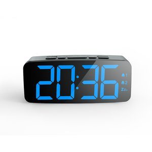 Reloj Despertador Digital LED Grande con Pantalla, Superventas, Nuevo, Batería de Botón <span class=keywords><strong>3V</strong></span> <span class=keywords><strong>CR2032</strong></span>, Electrónico, USB DC-5V 500ma 215.5g - Product Image 1