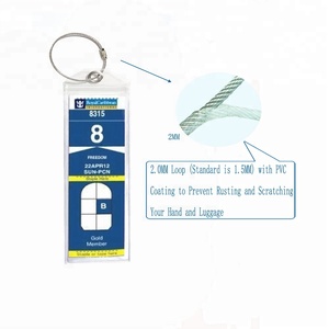 Groothandel Top Zip Seal Stalen Lussen Pvc Bagagelabel Houder <span class=keywords><strong>Cruise</strong></span> Tag Voor Royal <span class=keywords><strong>Cruise</strong></span> Lijn