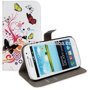 foto de la flor bolsa de cuero para cubrir <span class=keywords><strong>samsung</strong></span> <span class=keywords><strong>galaxy</strong></span> <span class=keywords><strong>grand</strong></span> i9060 <span class=keywords><strong>neo</strong></span> - Product Image 5