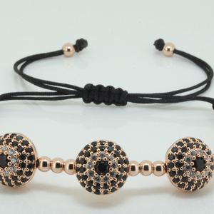 Estilo clásico Hecho A Mano Pulsera de 24 k diamantes de Imitación de Cristal de Circón Pulseras de Cuentas - Product Image 5
