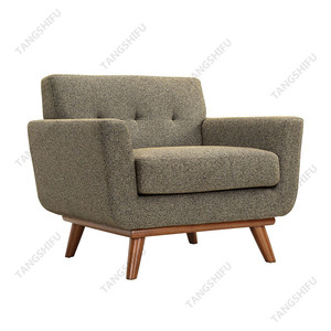 <span class=keywords><strong>Fauteuil</strong></span> en bois dur et tissu de <span class=keywords><strong>lin</strong></span>, siège unique, 1 pièce, meilleures ventes, 2017 - Product Image 4