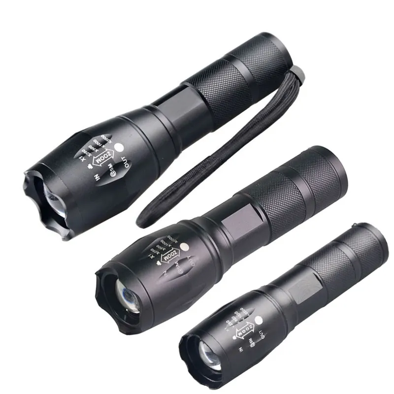 The Best Tactical Flashlight In The World TOPCOM E17 Multifunction Pocket Zoomable Dimming T6 Flashlight Tactical