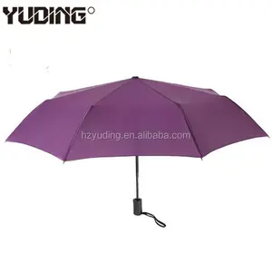 고품질 수동 열려있는 방풍 태양과 비 3 접히는 우산 다 색깔
