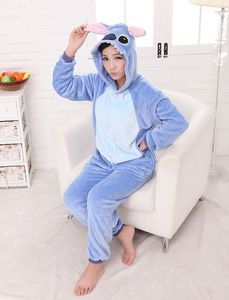 Rosa de la puntada de la franela animal onesie pijama de dormir de cosplay - Product Image 6