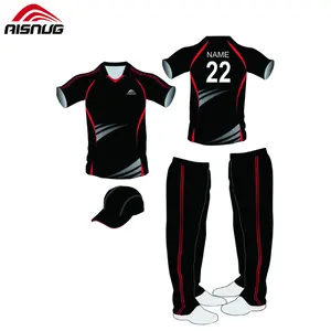 定制的南非板球队球衣热升华印花板球套装