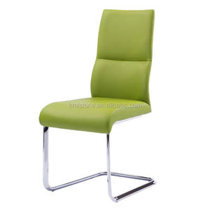 Wholesale Modern <strong>White</strong> Chrome Bow <strong>Leg</strong> Leather <strong>Dining</strong> <strong>Chair</strong> - Product Image 1