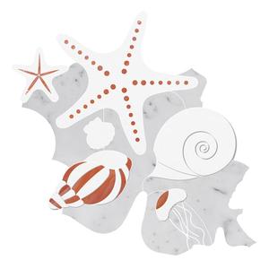 Étoile Perle Coquille <span class=keywords><strong>En</strong></span> <span class=keywords><strong>Verre</strong></span> de Mosaïque De Jet D'eau - Product Image 2