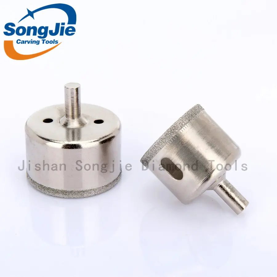 Vacuum Brazed Diamond Core Drill Bits Set Kit Dry Wet Grinder Hole Saw Boring crown Granite Marble Ceramic Tile