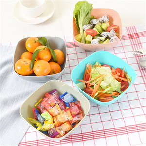 Juego <span class=keywords><strong>de</strong></span> 5 Platos Cuadrados Ecológicos <span class=keywords><strong>de</strong></span> Superficie Lisa para Frutas, Aperitivos, Ensaladas, Cestas para <span class=keywords><strong>Dulces</strong></span>, Platos <span class=keywords><strong>de</strong></span> Plástico <span class=keywords><strong>de</strong></span> Grado Alimenticio para Cocina - Product Image 6