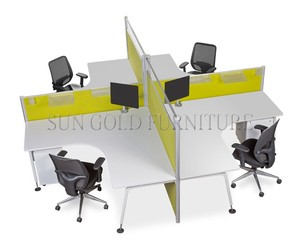 Bureau de poste de travail en forme de <span class=keywords><strong>U</strong></span> Bureau de séparation de bureau moderne - Product Image 2