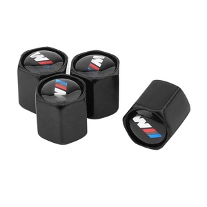 4Pcs Ventil Kappe + 1Pc Kleine Schlüssel Aluminium Alloy Matte Ventil Abdeckung Schwarz Reifen Ventil Stem Caps