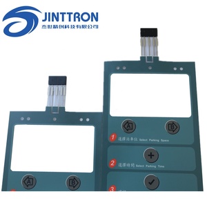 Tùy chỉnh matte & RBG nút phẳng Polyester màng bàn phím chuyển đổi với kích thước dài và một cửa sổ <span class=keywords><strong>LCD</strong></span> nhỏ - Product Image 4