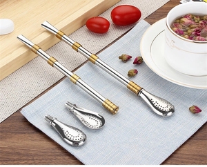 Muỗng Khuấy Cà Phê Bằng Thép Không Gỉ Hình Tròn Cán Dài - Product Image 4