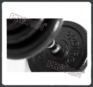 Cast iron weight plate dumbbell weight set - Product Image 5