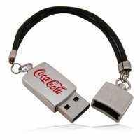 Flash Drive USB 2.0 1TB Kecepatan Tinggi Gelang Logam Baru dengan Logo Kustom