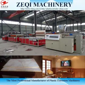 WPC línea de máquina de cartón de yeso integrado, PVC paneles de pared de WPC bordo máquina de producción,
