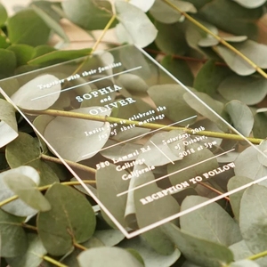 Couleur personnalisée acrylique <span class=keywords><strong>carte</strong></span> <span class=keywords><strong>d</strong></span>'<span class=keywords><strong>invitation</strong></span> de mariage pour la <span class=keywords><strong>d</strong></span>écoration de mariage imprimé acrylique <span class=keywords><strong>carte</strong></span> <span class=keywords><strong>d</strong></span>'<span class=keywords><strong>invitation</strong></span> de fête de mariage - Product Image 4