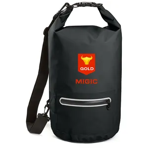 Personalizado 10L 20L Logo Alta Qualidade Portátil Dobrável Saco Impermeável Duffel Dry Camping Bag