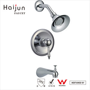Haijun Watermark da 8 pollici soffione doccia a pioggia <span class=keywords><strong>con</strong></span> un manico singolo rubinetto doccia <span class=keywords><strong>con</strong></span> beccuccio <span class=keywords><strong>vasca</strong></span> valvola beccuccio cromato Kit - Product Image 4