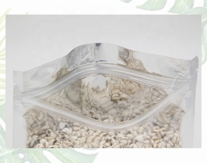 Rõ Ràng Phía Trước Kim Loại Bạc Trở Lại Ngang Phong Cách Nhôm Lá Đứng Lên Ziplock Nhiệt Seal Bao Bì Thực Phẩm Doypack Túi - Product Image 6