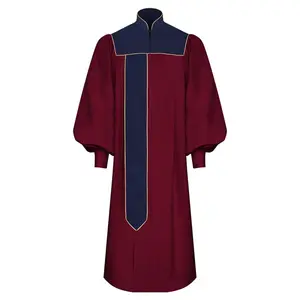 High Quality Custom Church Choir Robes Stole with Piping Church Uniform Church Gowns Dress