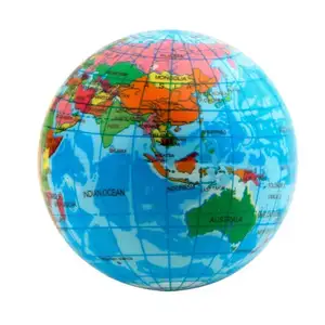 متوسطة 75 مللي متر الترويجية الإجهاد الكرة خريطة العالم مكافحة الإجهاد الكرة