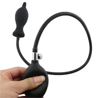 Magic love — ampoule émail gonflable noire, professionnelle Amazon, grande taille, pour expansion gode, plug anal