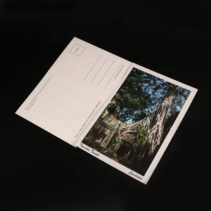 OEM de felicitación gracias tarjetas de impresión DE PAISAJE DE LA LAMINACIÓN brillante de colorantes de papel de tarjetas postales para las colecciones - Product Image 3
