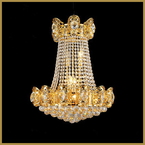 Negara Perancis Lampu Gantung Emas Pemerintah Lampu Gantung Kristal Chrome Lampu Gantung Modern Penerangan Lampu - Product Image 4