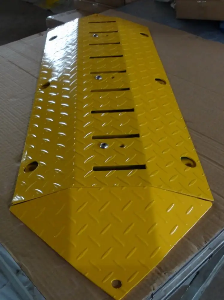 A standard block one way road spike barrier steel tyre killer