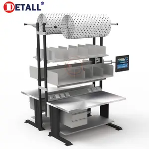 Detall Customized Multi Factory Packing Work Station With Carton Storage