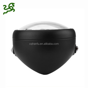 <span class=keywords><strong>Phare</strong></span> LED <span class=keywords><strong>rond</strong></span> de <span class=keywords><strong>moto</strong></span>, pour Cafe Racer, universel, avec yeux d'ange, pouces - Product Image 4