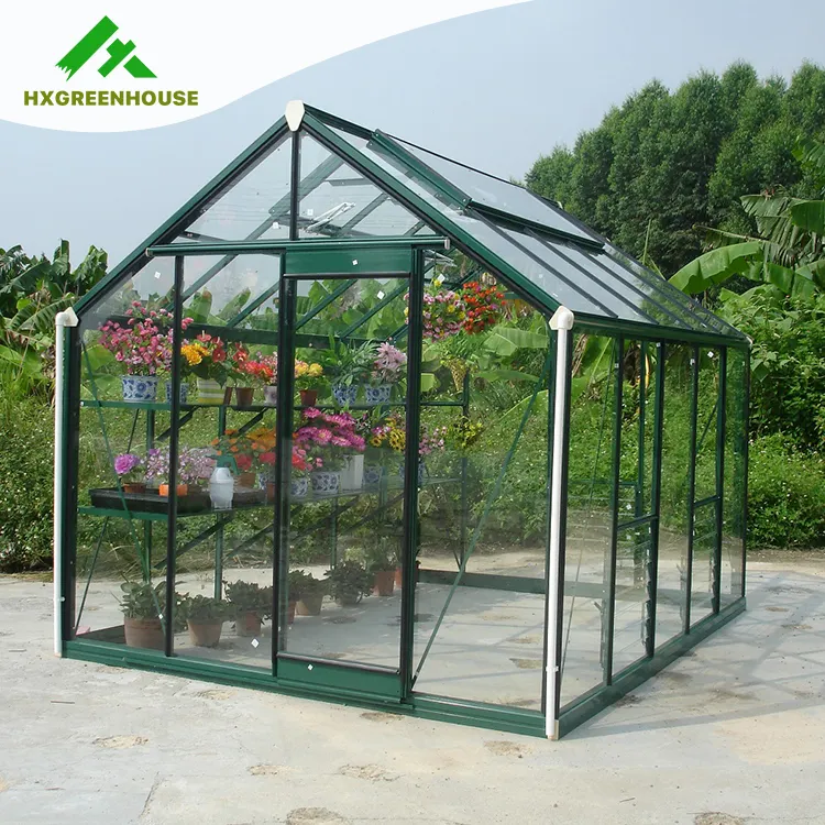 Halls Supreme 10ft x 8ft Wide Double Door glass Greenhouse HX98125