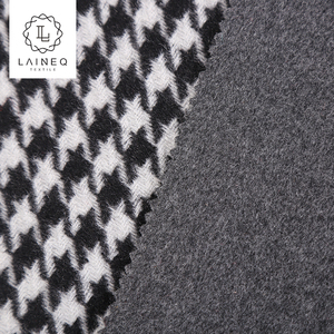 2017 Nuevo diseño italiano houndstooth lana de Cachemira <span class=keywords><strong>tela</strong></span> de mezcla - Product Image 6