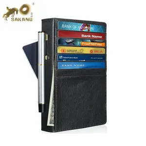 PU Leather passport organizer ID Holder Wallet