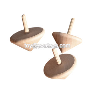 <span class=keywords><strong>Toupie</strong></span> rotative en bois coloré pour enfants, accessoire de haute qualité W01B022 - Product Image 3